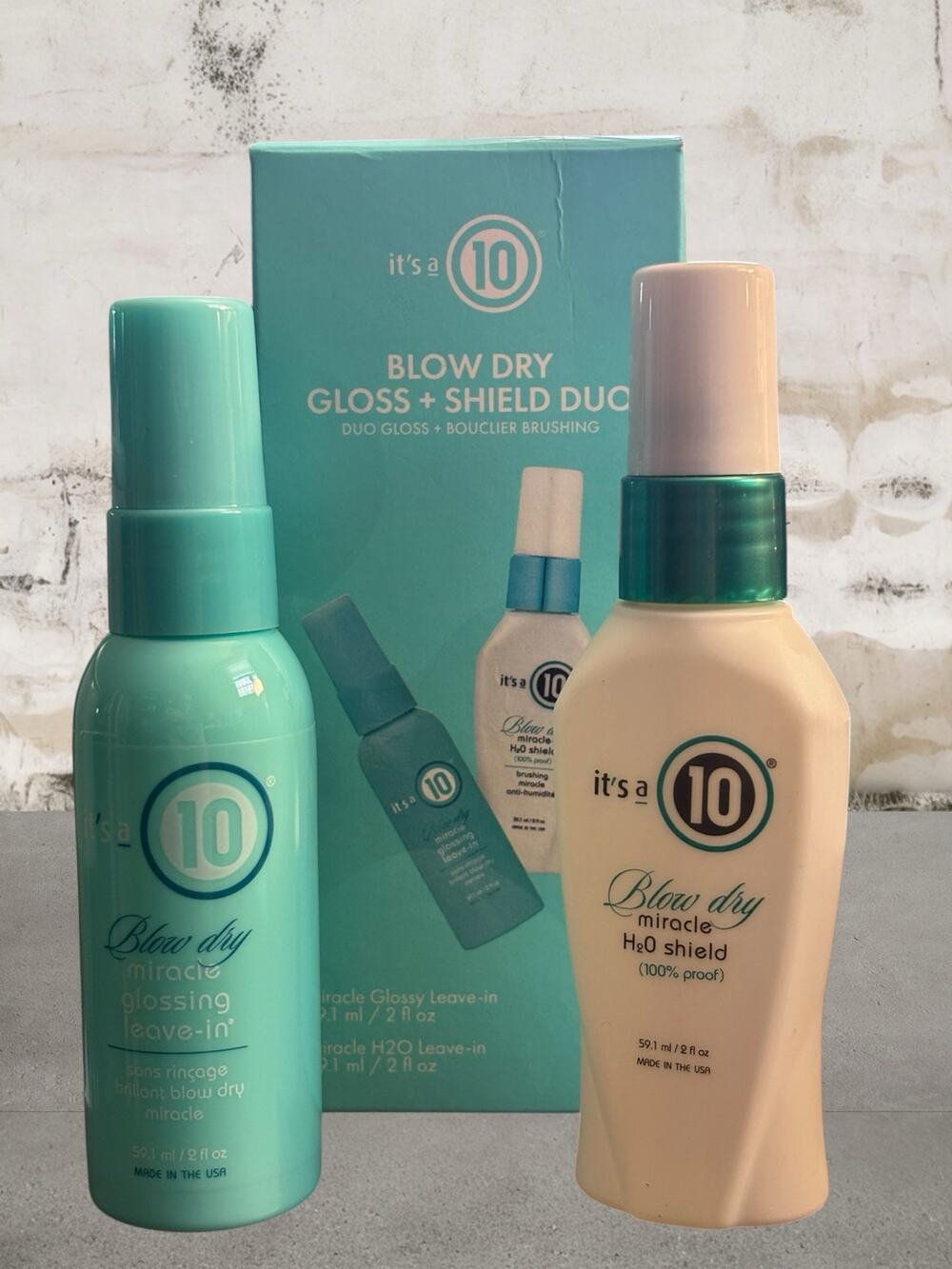 It's A 10 Blow Dry Gloss and Shield Duo NIB